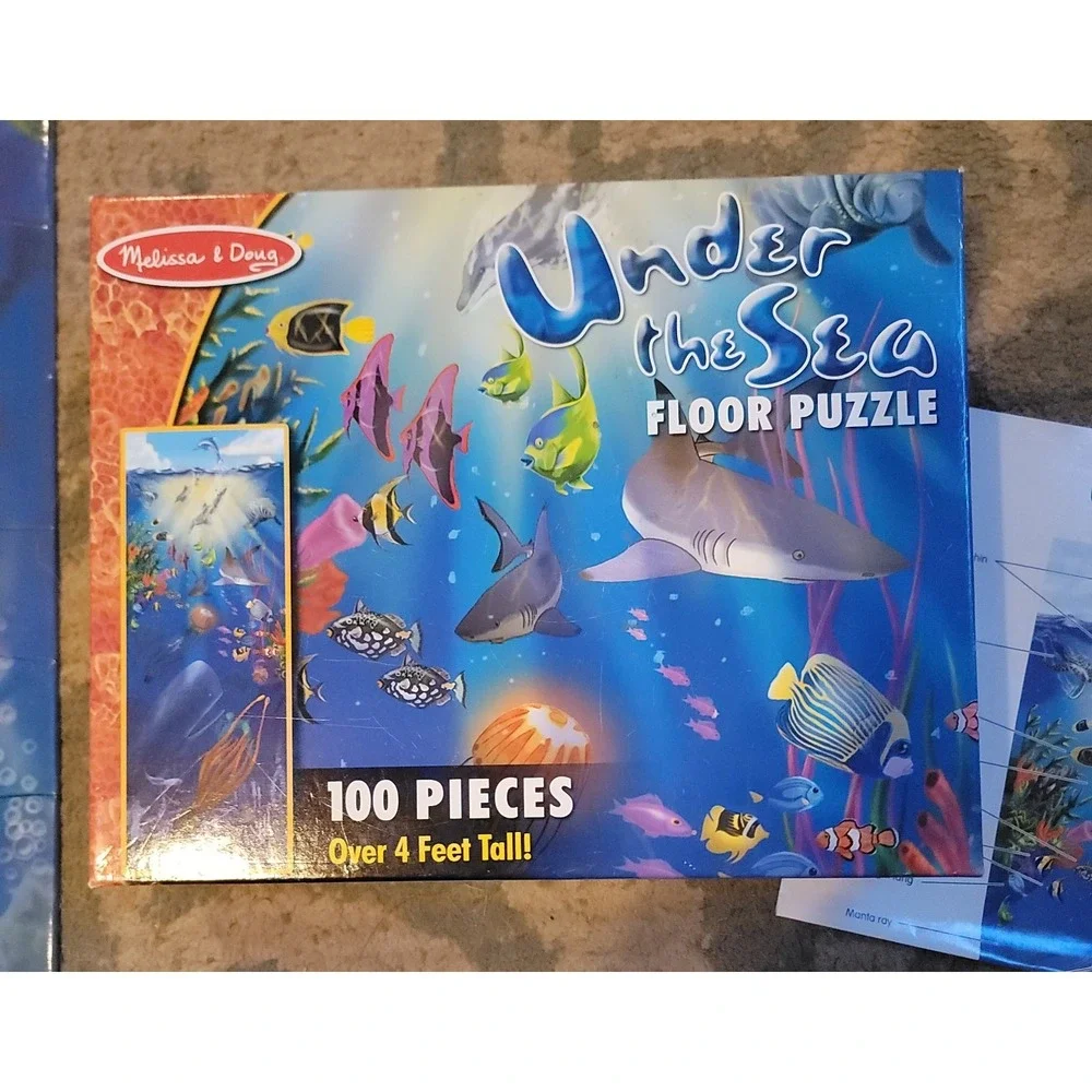 Melissa & Doug Under the Sea 100 Piece/Extra Large/Over 4 feet Tall Floor Puzzle